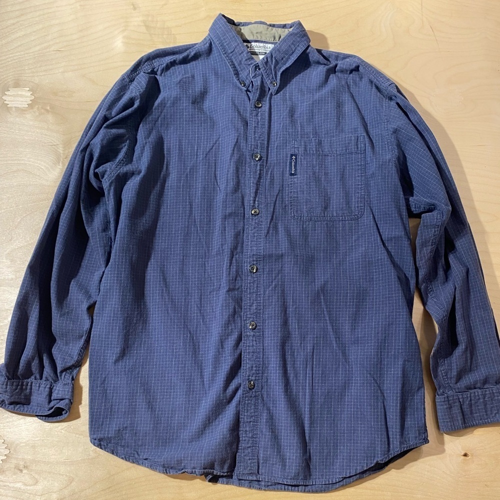 Columbia Men's Casual Navy Button-Down Shirt XL (OB)